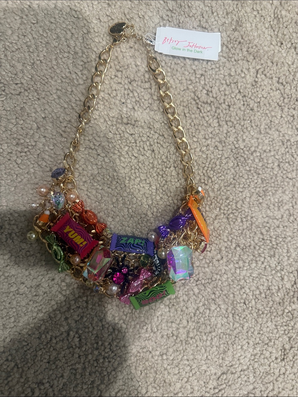 Betsey Johnson Multicolor Candy Charm Necklace - Picture 2 of 2